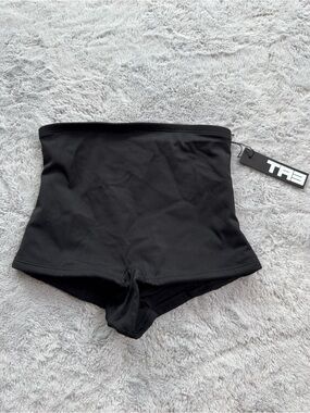 TA3 Boyshortie Swim Bottom High Waist Full Coverage Black XXS